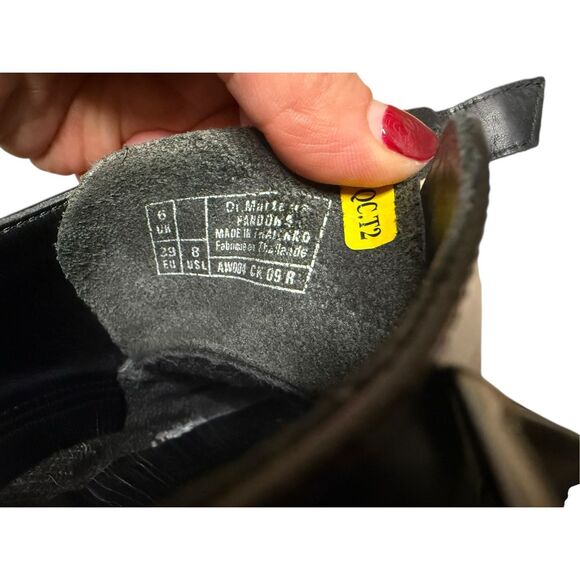 Dr. Martens Pandora Women’s 8 Shoes Black Leather Loafers Double Monk Strap - Picture 9 of 9